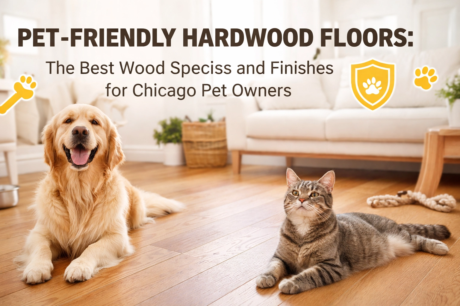 Pet-Friendly Hardwood Floors: The Best Wood Species and Finishes for Chicago Pet Owners