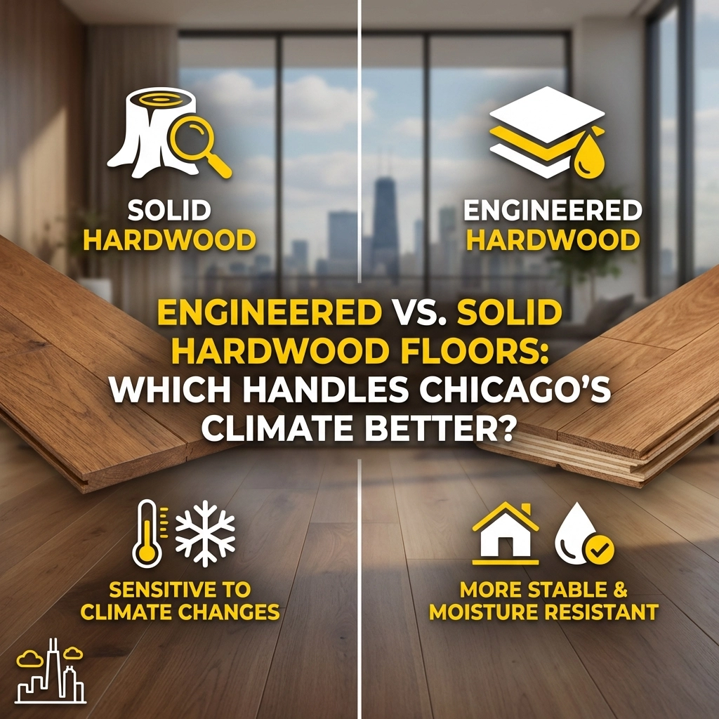 Engineered vs. Solid Hardwood Floors: Which Handles Chicago's Climate Better?