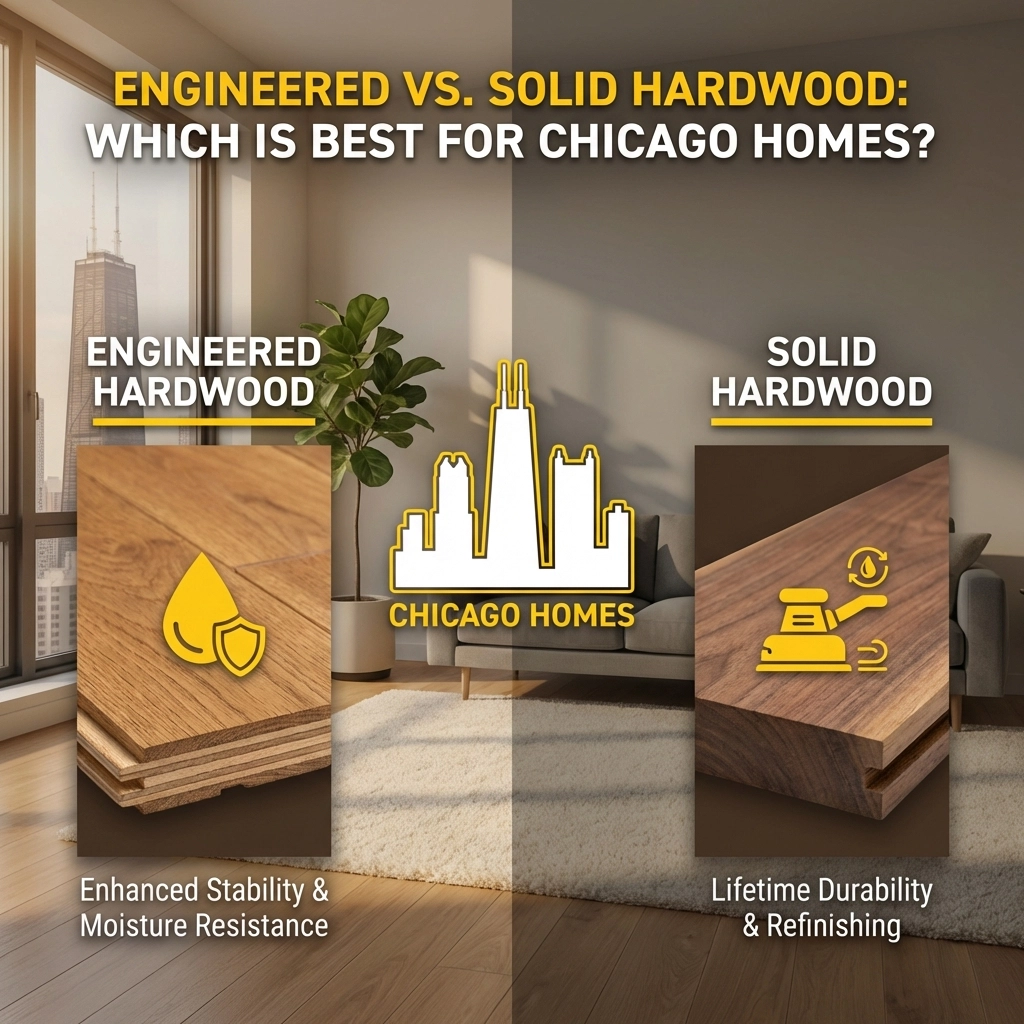 Engineered vs. Solid Hardwood: Which is Best for Chicago Homes?
