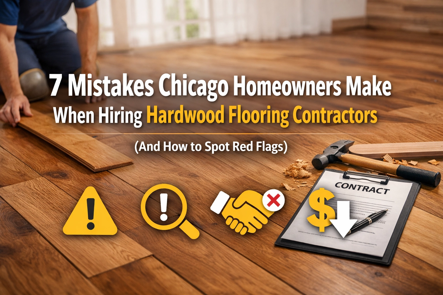 7 Mistakes Chicago Homeowners Make When Hiring Hardwood Flooring Contractors (And How to Spot Red Flags)
