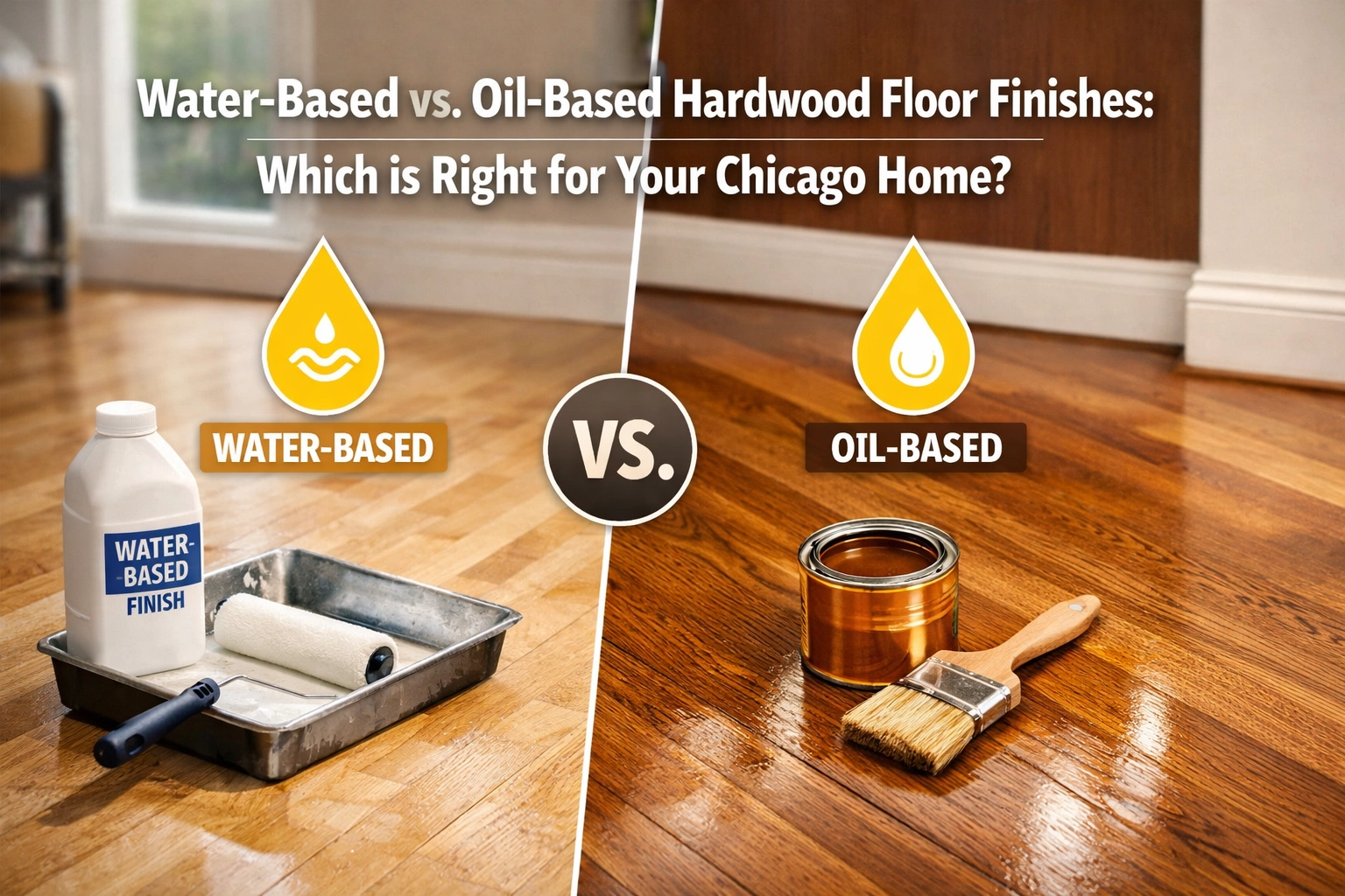 Water-Based vs. Oil-Based Hardwood Floor Finishes: Which is Right for Your Chicago Home?