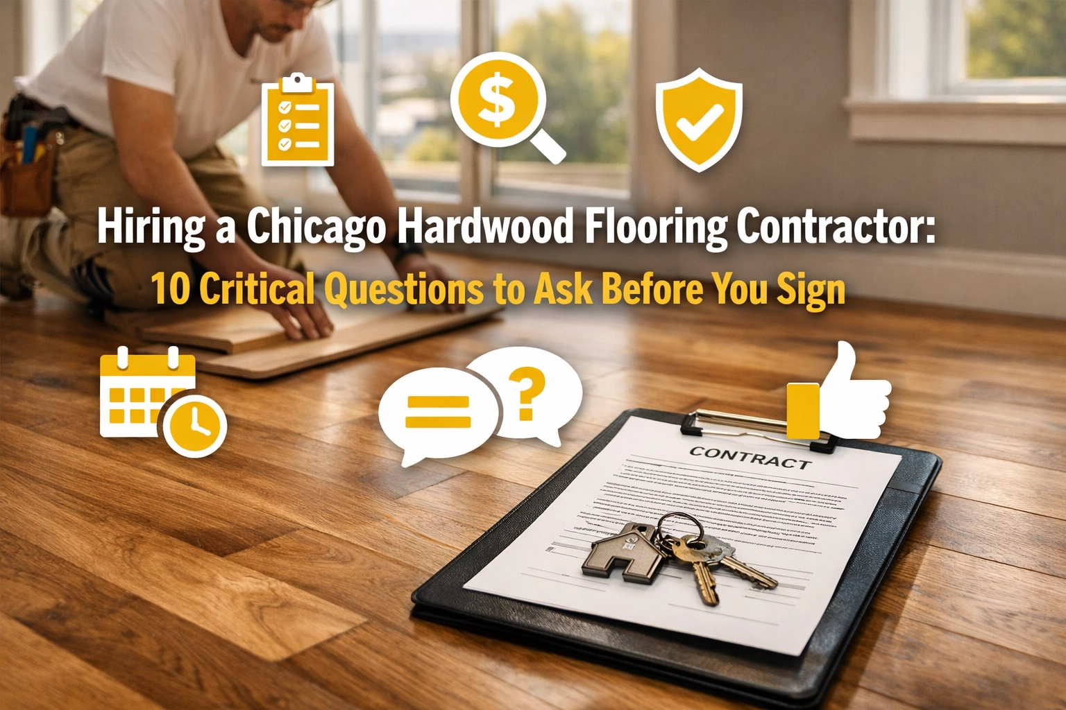 Hiring a Chicago Hardwood Flooring Contractor: 10 Critical Questions to Ask Before You Sign