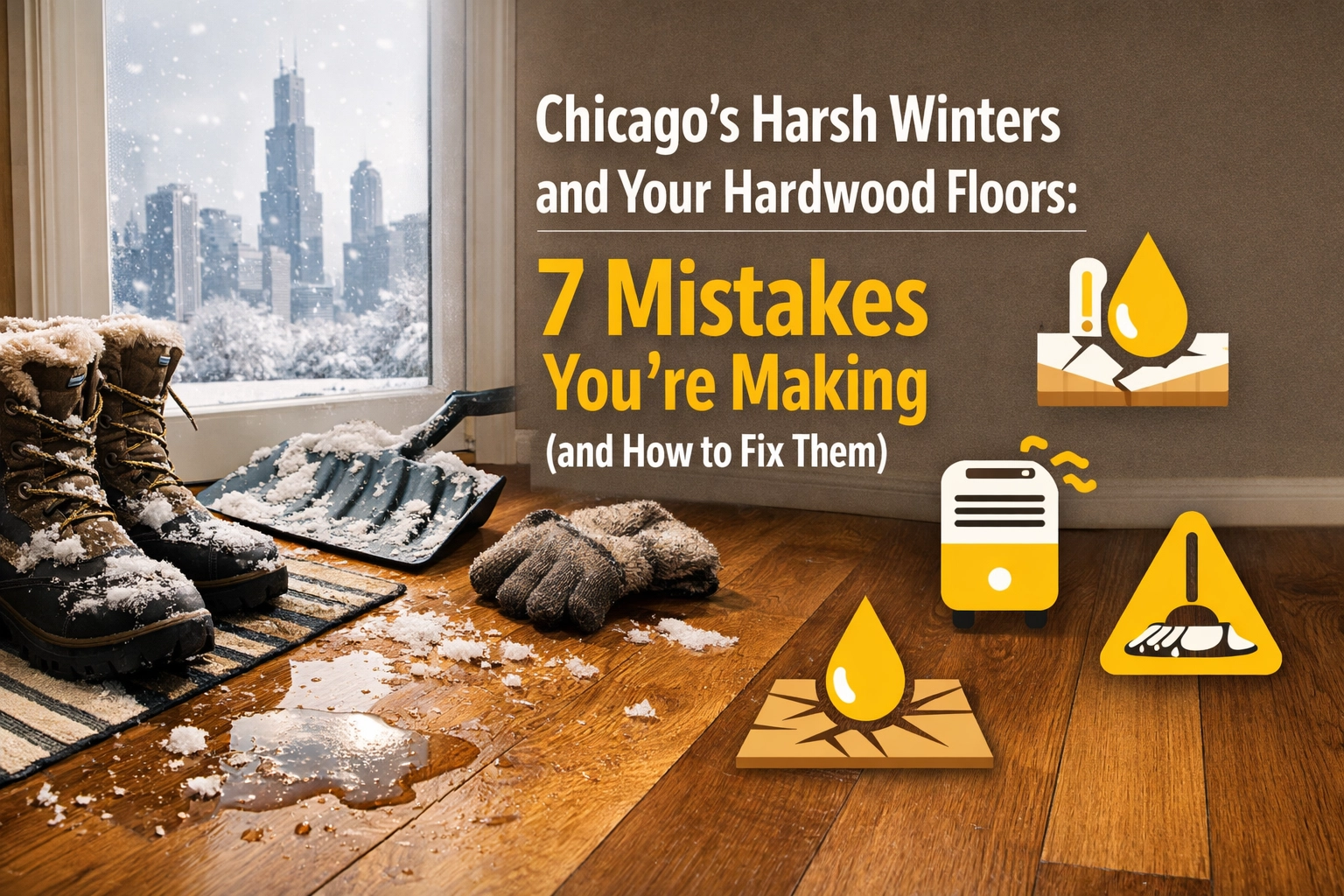 Chicago’s Harsh Winters and Your Hardwood Floors: 7 Mistakes You’re Making (and How to Fix Them)