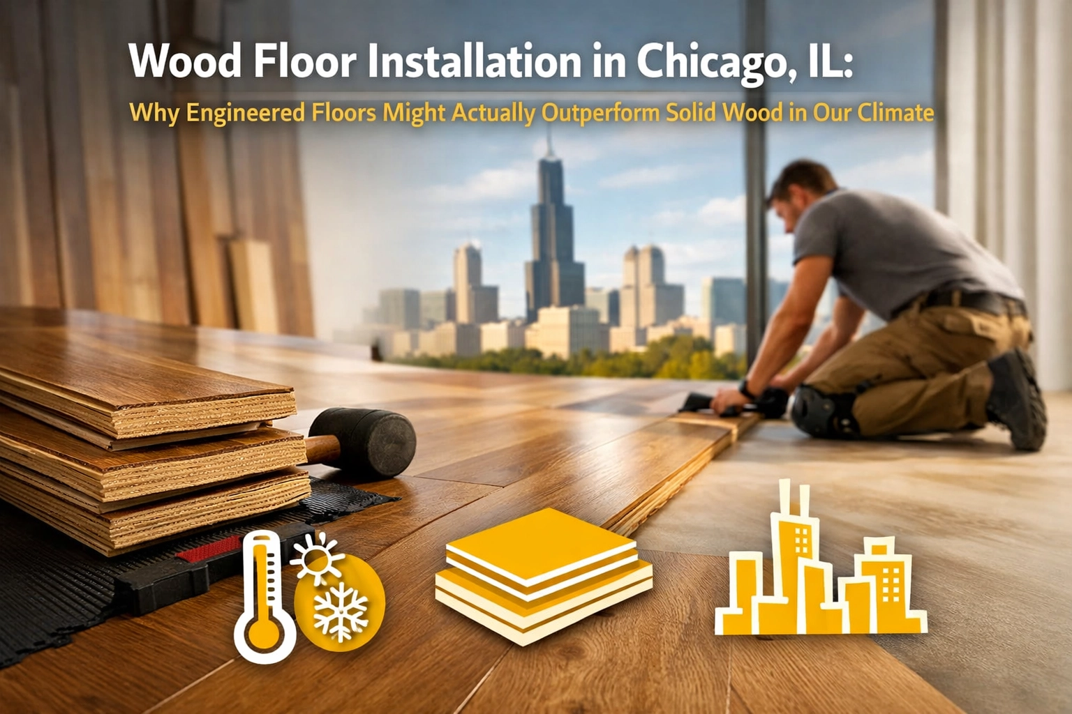 Wood Floor Installation in Chicago, IL: Why Engineered Floors Might Actually Outperform Solid Wood in Our Climate