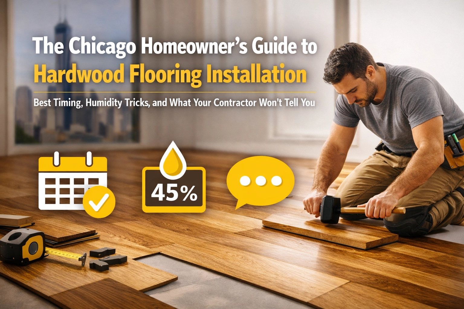 The Chicago Homeowner’s Guide to Hardwood Flooring Installation: Best Timing, Humidity Tricks, and What Your Contractor Won’t Tell You