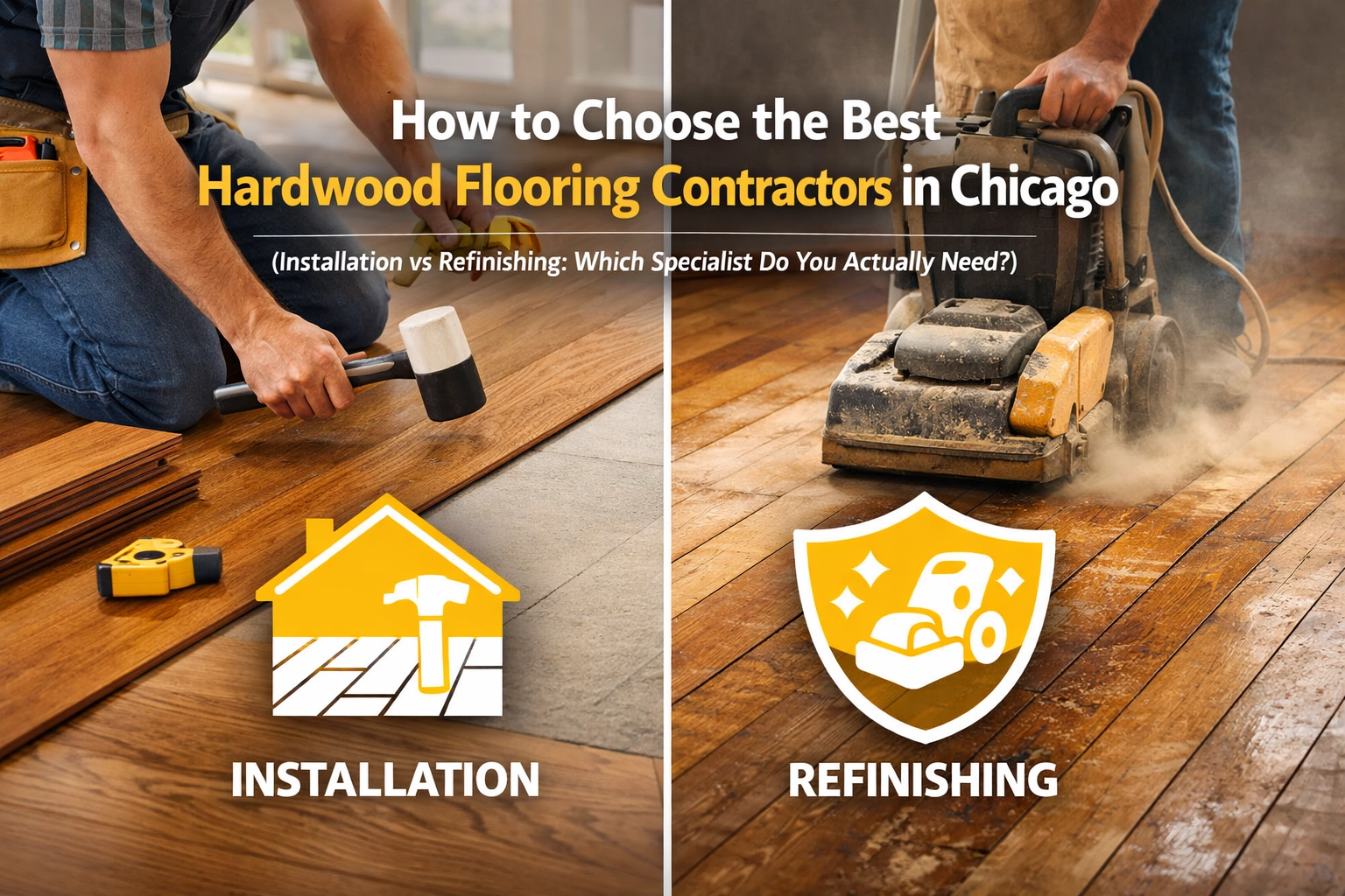 How to Choose the Best Hardwood Flooring Contractors in Chicago (Installation vs Refinishing: Which Specialist Do You Actually Need?)