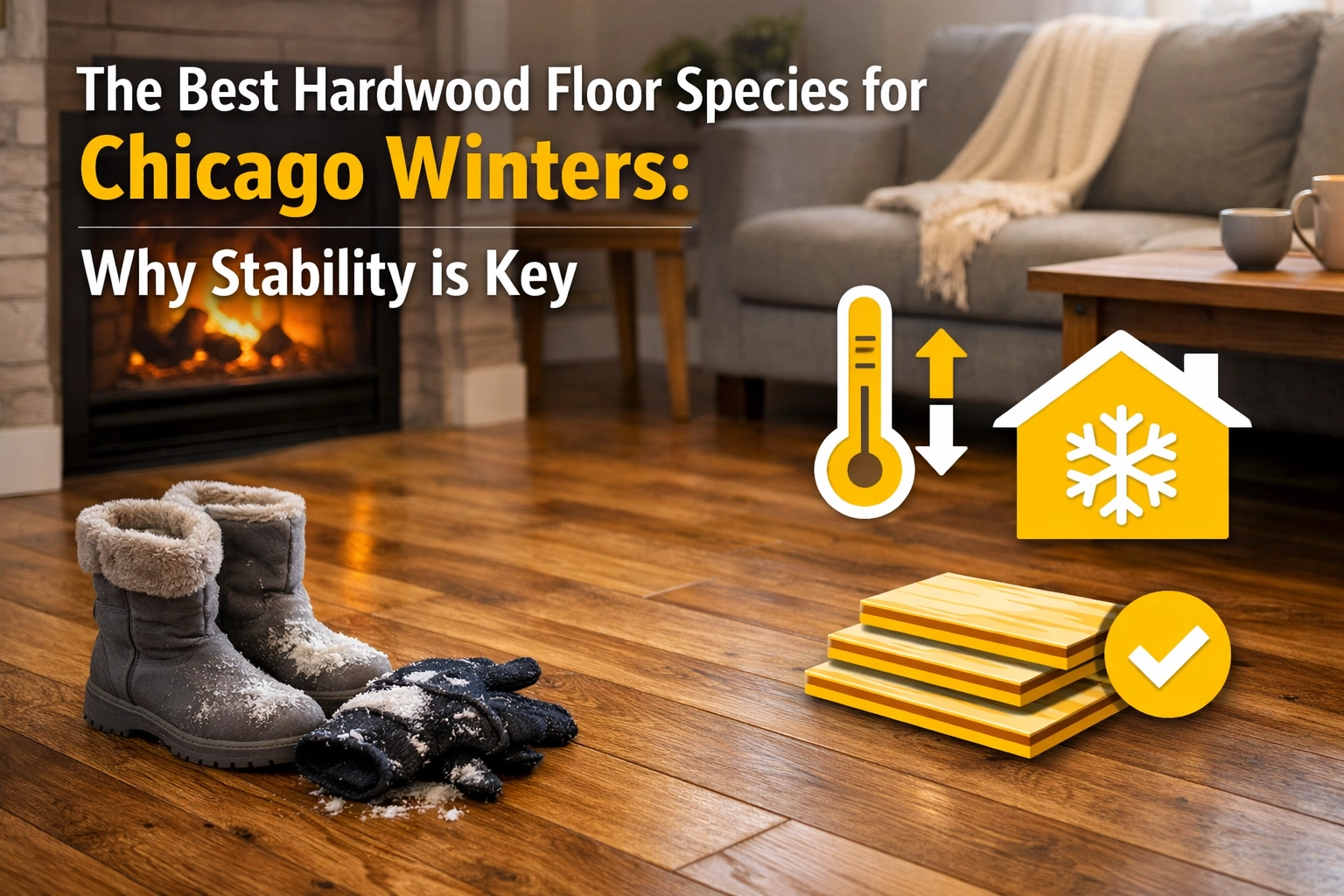 The Best Hardwood Floor Species for Chicago Winters: Why Stability is Key