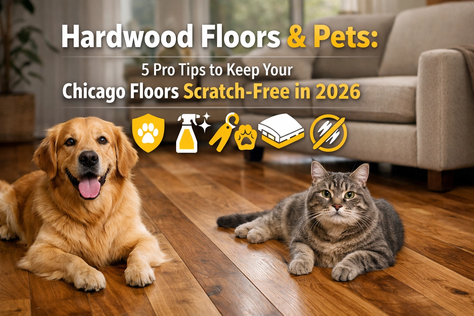 Hardwood Floors & Pets: 5 Pro Tips to Keep Your Chicago Floors Scratch-Free in 2026