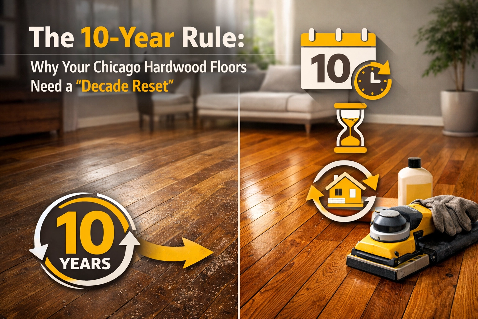 The 10-Year Rule: Why Your Chicago Hardwood Floors Need a ‘Decade Reset’