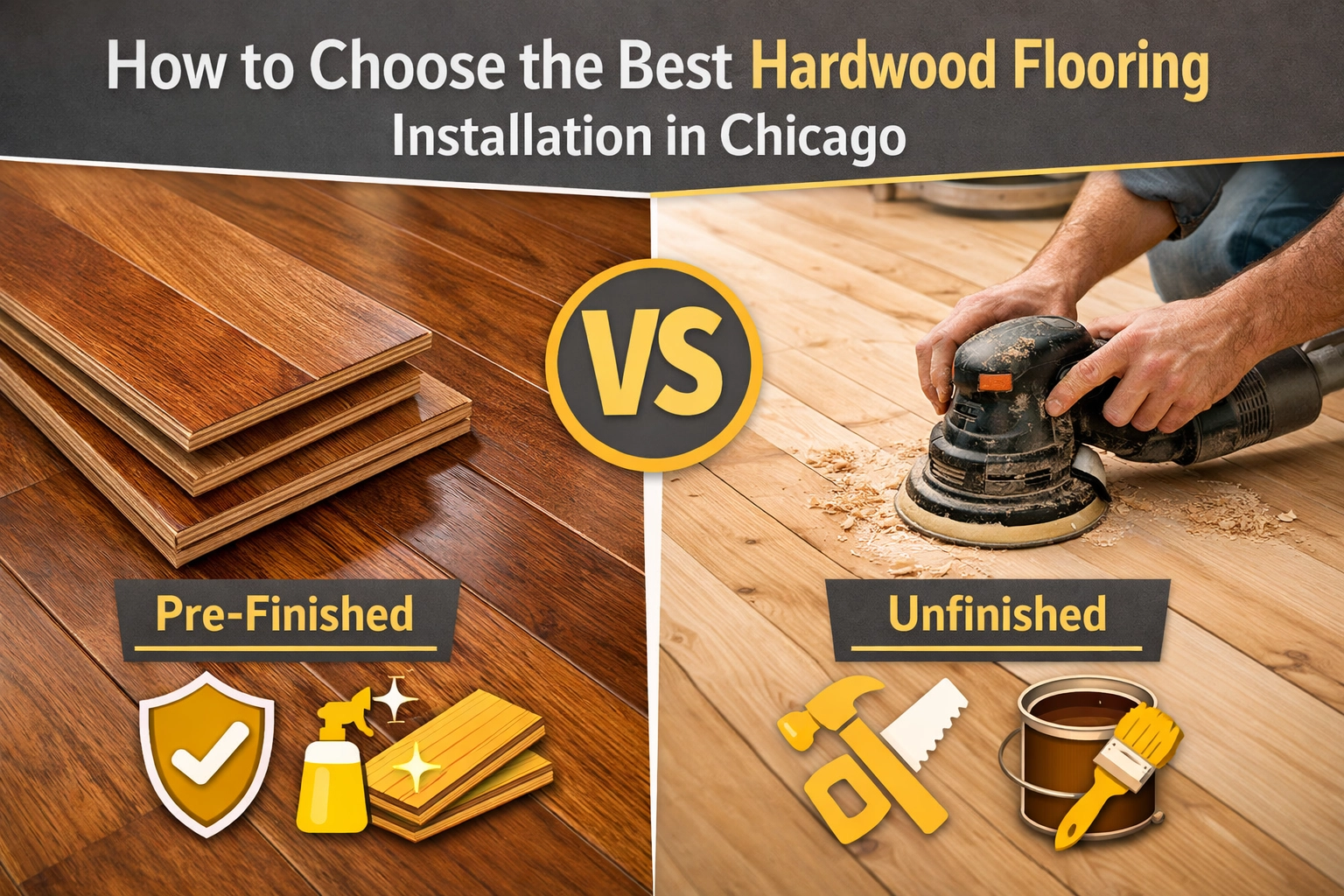 How to Choose the Best Hardwood Flooring Installation in Chicago: Pre-finished vs. Unfinished Wood
